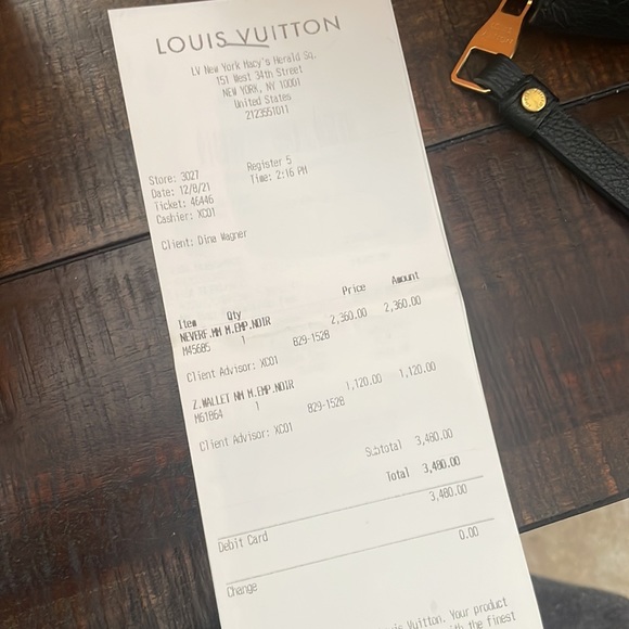 LV Zippy Empreinte Noir - Picture 7 of 7